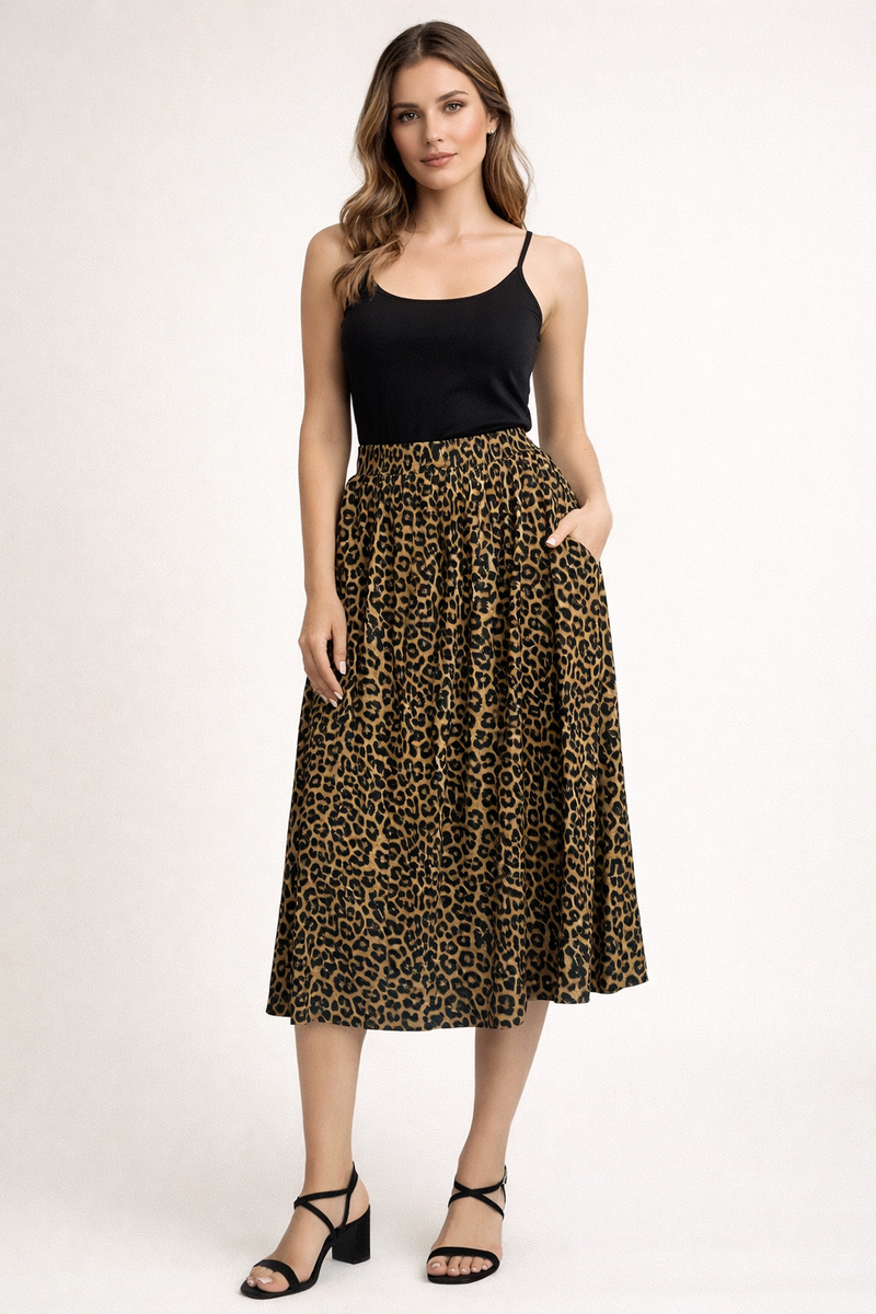 FALDA ANIMAL PRINT LEOPARDO